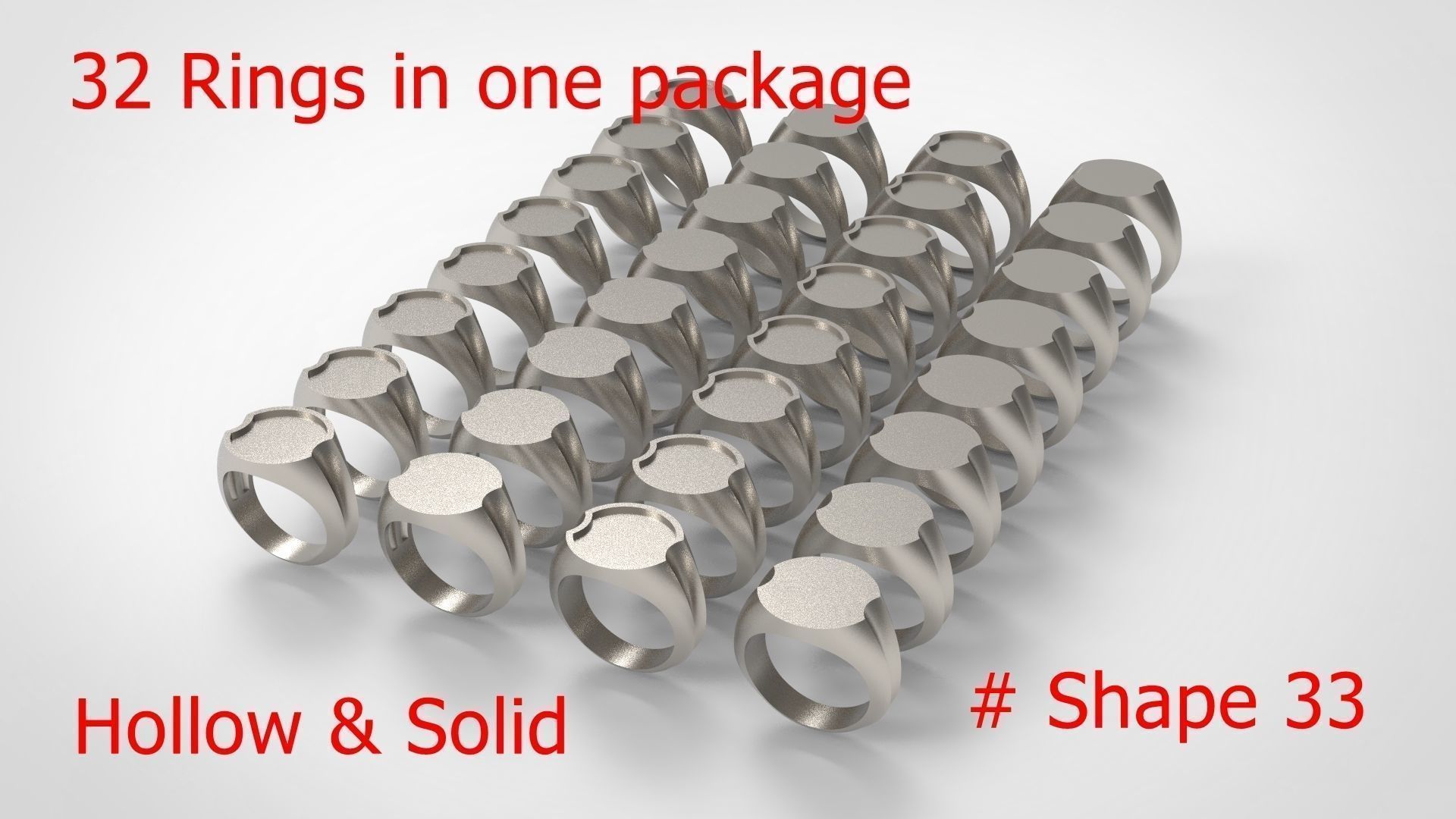 Giant Men Signet Ring Collection 1572 Rings In The Package _114