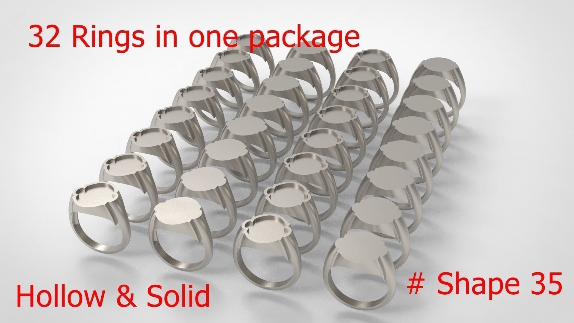 Giant Men Signet Ring Collection 1572 Rings In The Package _118