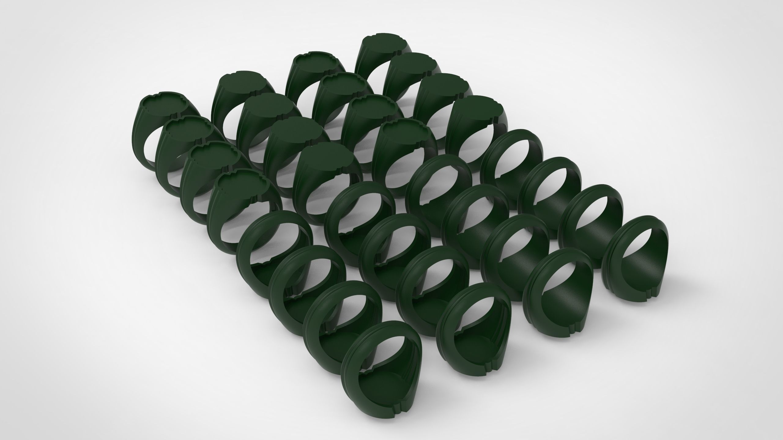 Giant Men Signet Ring Collection 1572 Rings In The Package _84