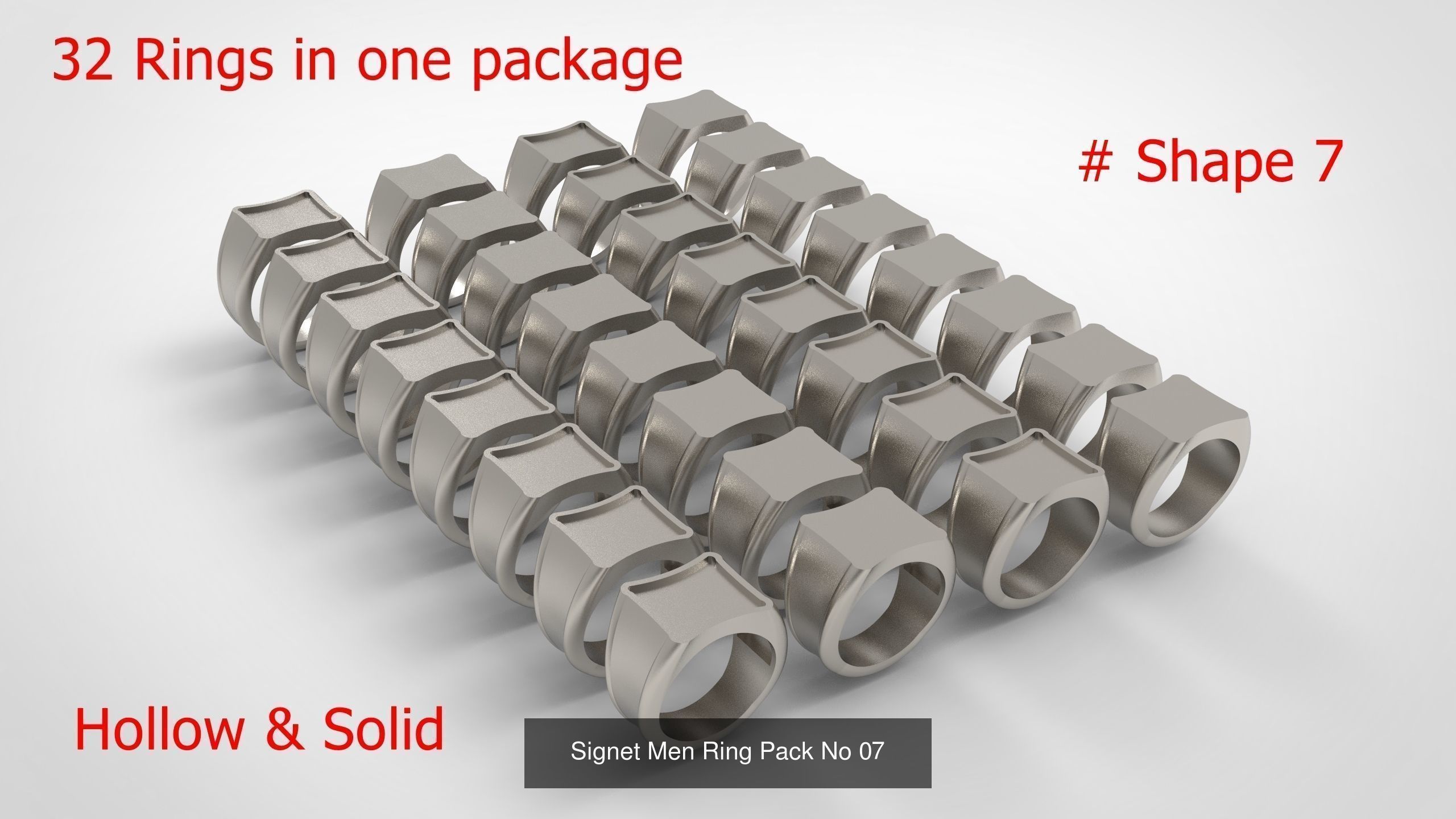 Giant Men Signet Ring Collection 1572 Rings In The Package _23