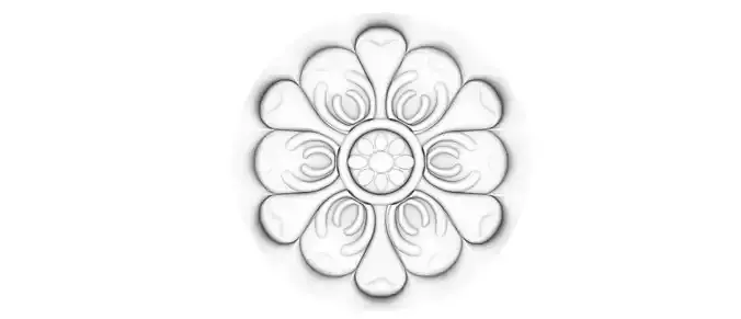 flower engraved