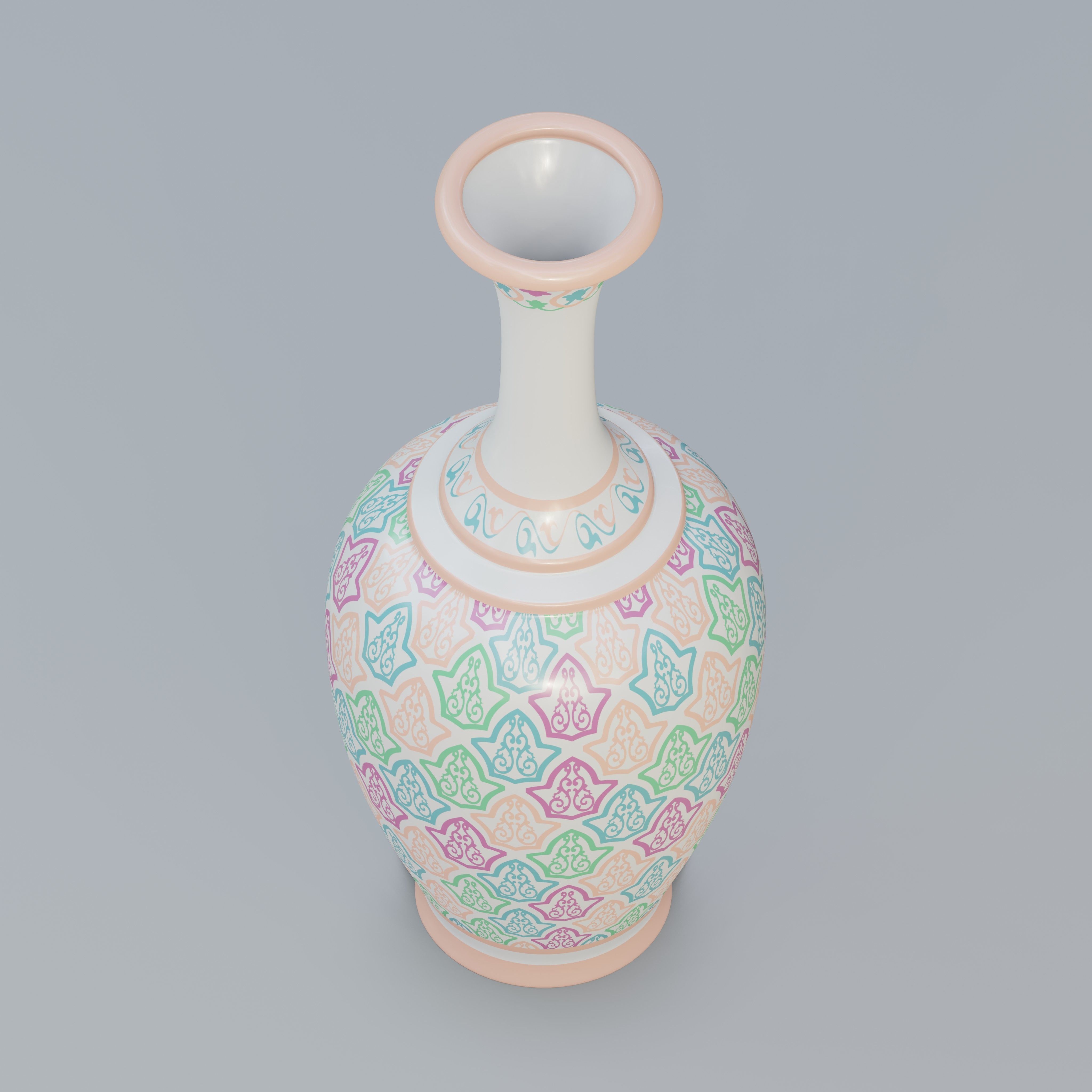 Vase40 chinese porcelain vase - chinese porcelain vase 3D model_1