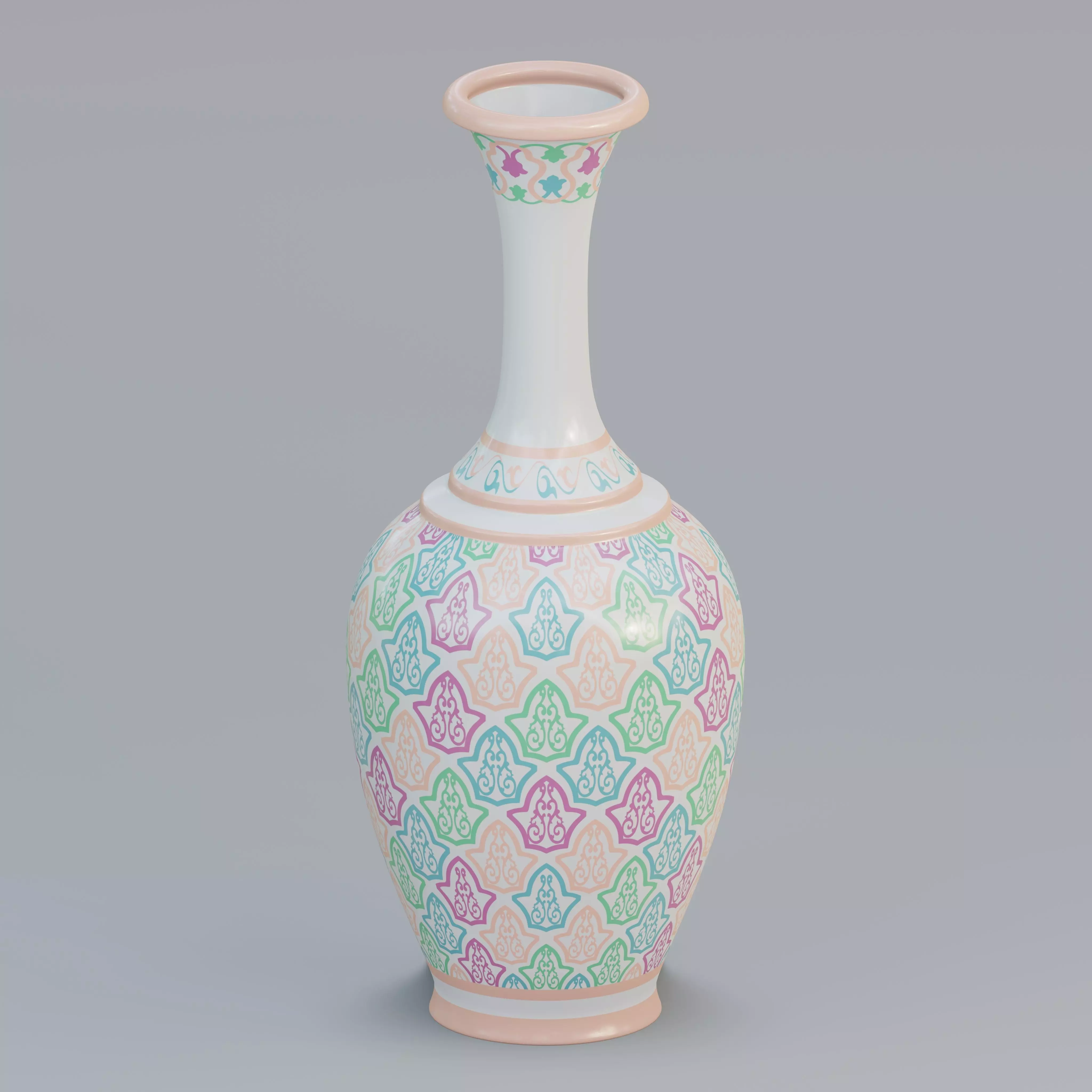 Vase40 chinese porcelain vase - chinese porcelain vase 3D model_0