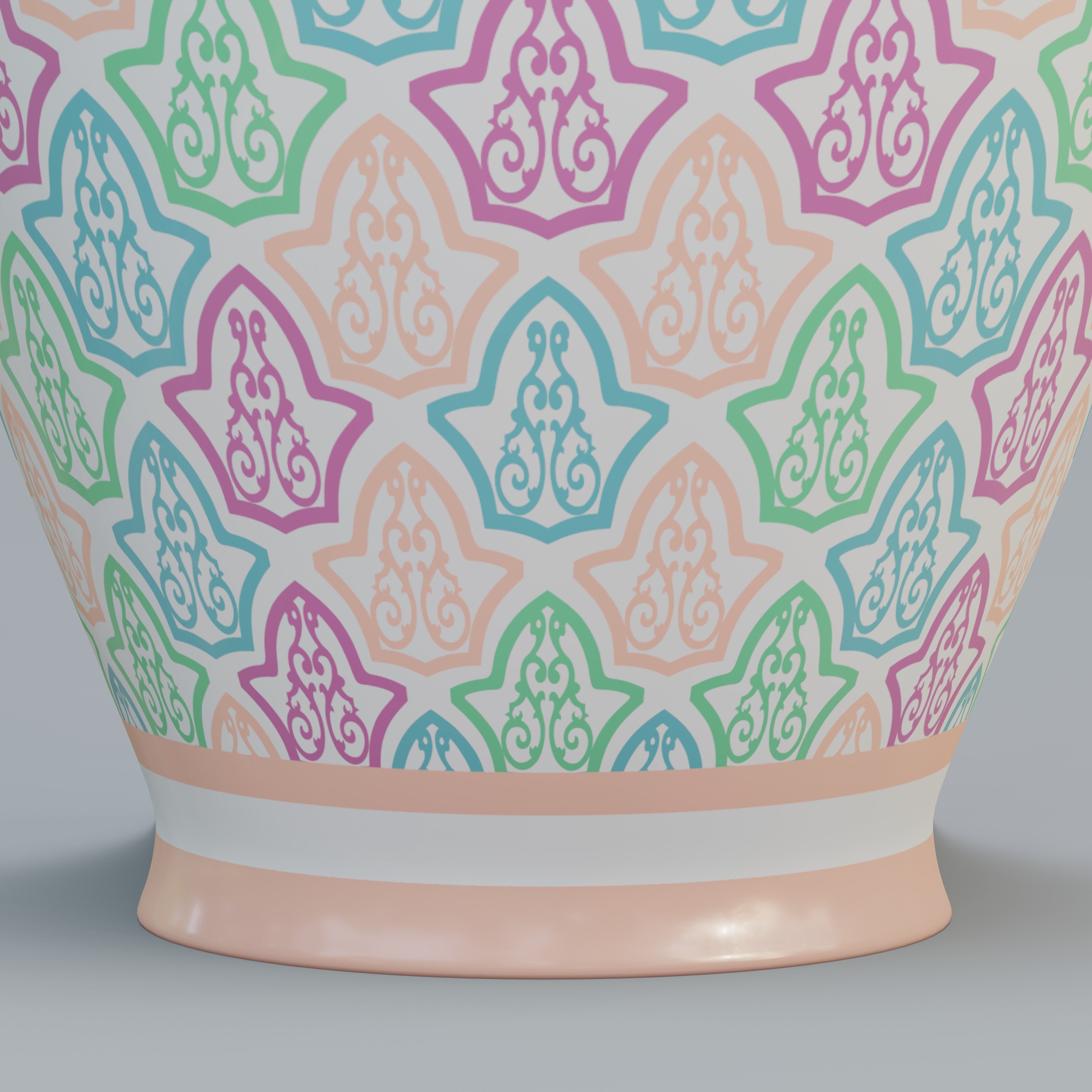 Vase40 chinese porcelain vase - chinese porcelain vase 3D model_4
