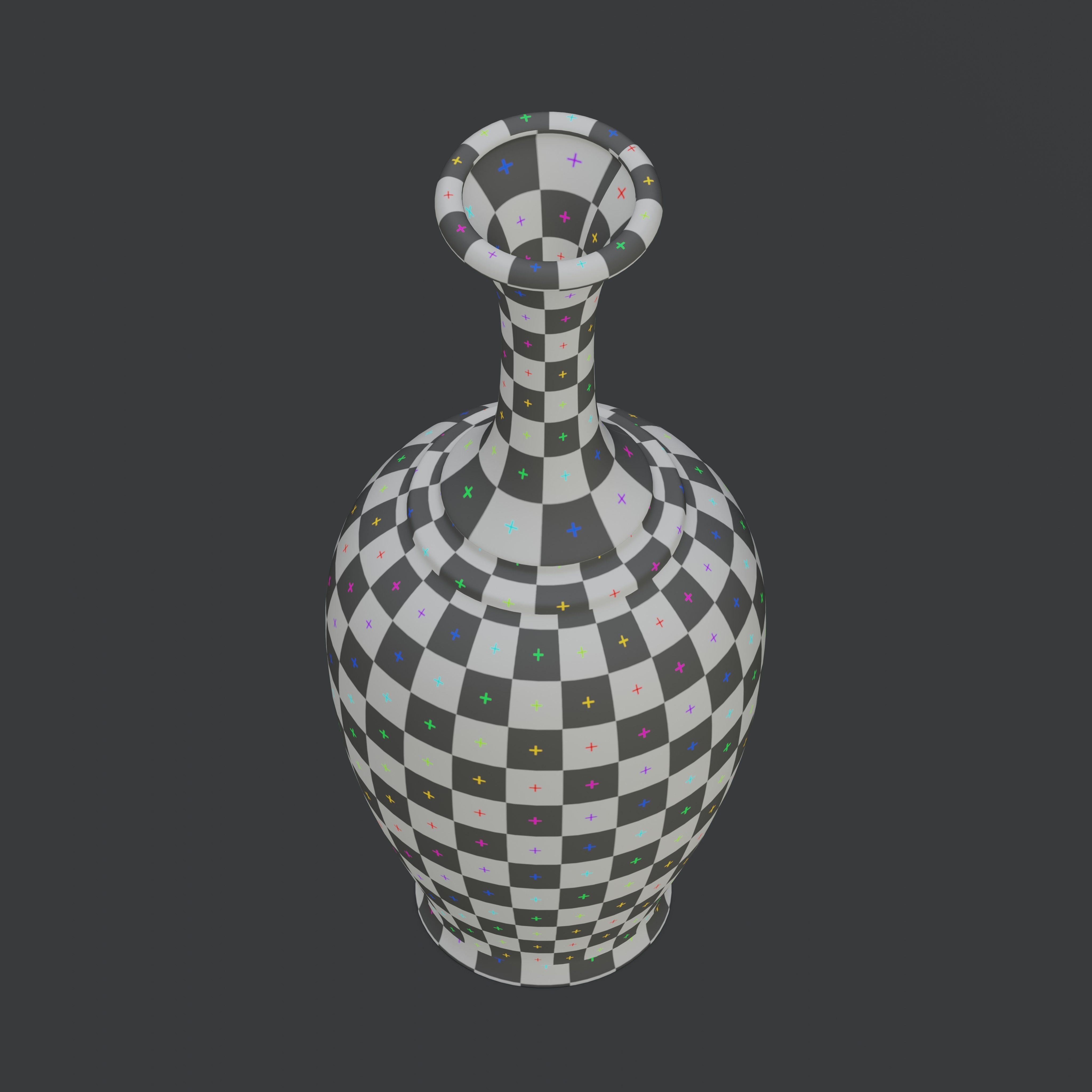 Vase40 chinese porcelain vase - chinese porcelain vase 3D model_11