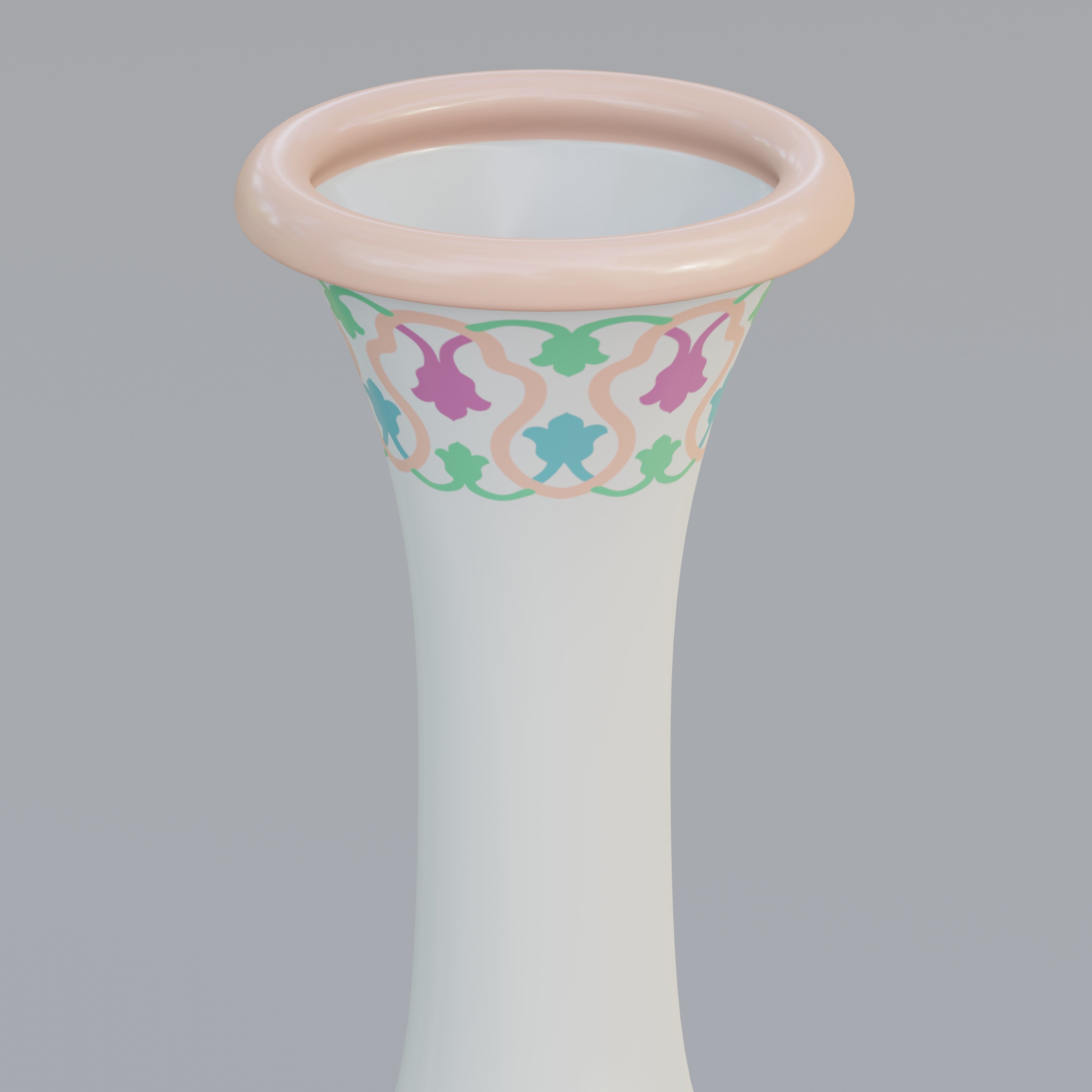 Vase40 chinese porcelain vase - chinese porcelain vase 3D model_2