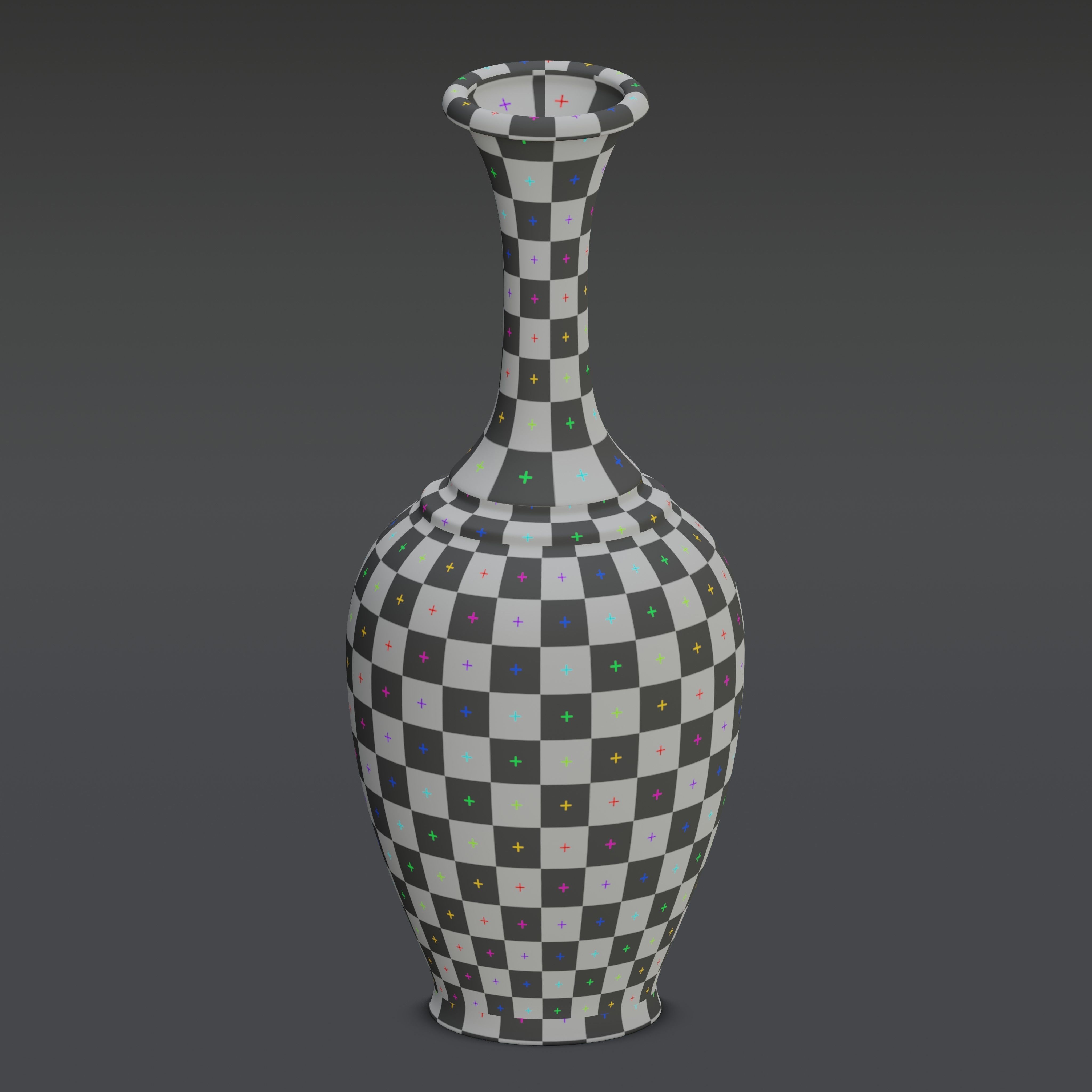 Vase40 chinese porcelain vase - chinese porcelain vase 3D model_10