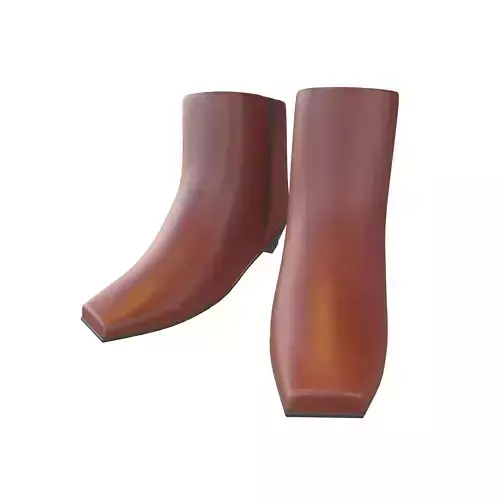 Square Toe Short Boots v1 004