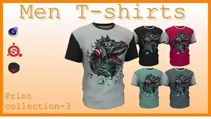 Men T-shirt set-3