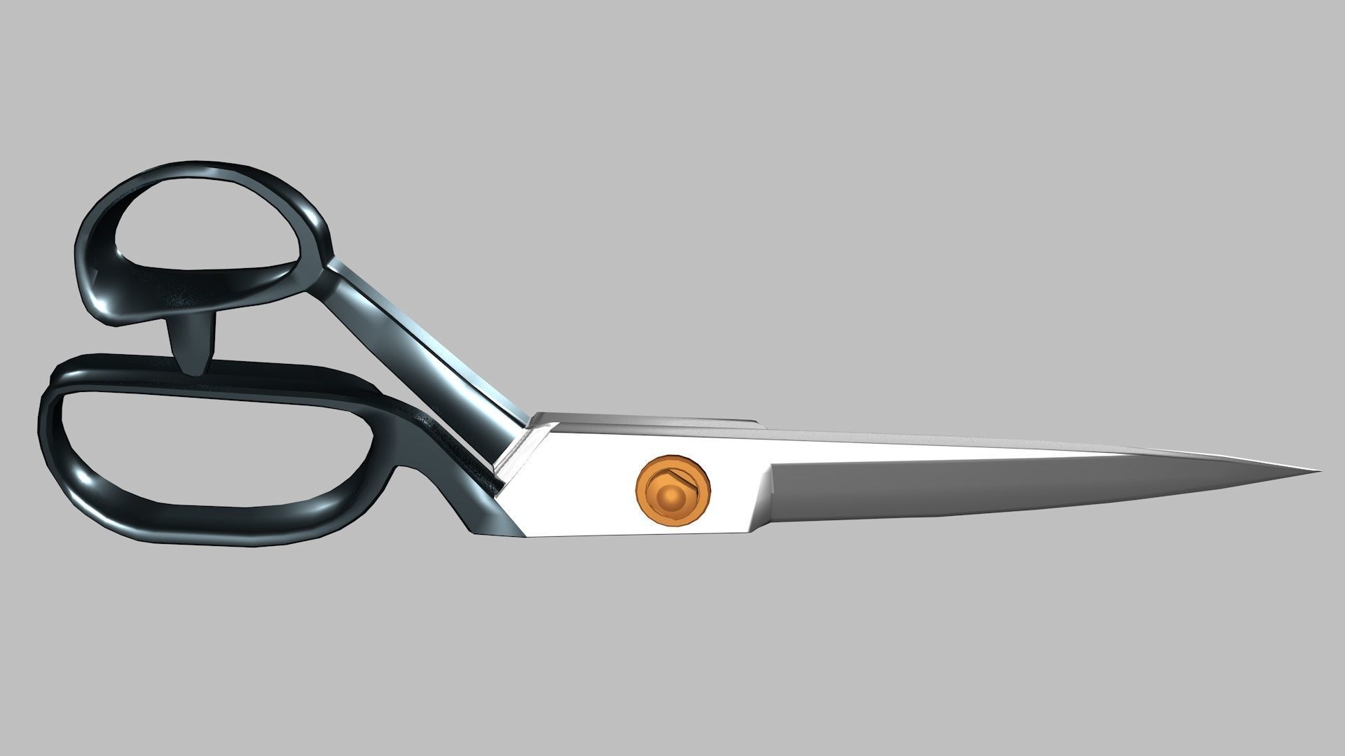 Scissor pair of scissors 3D model_1