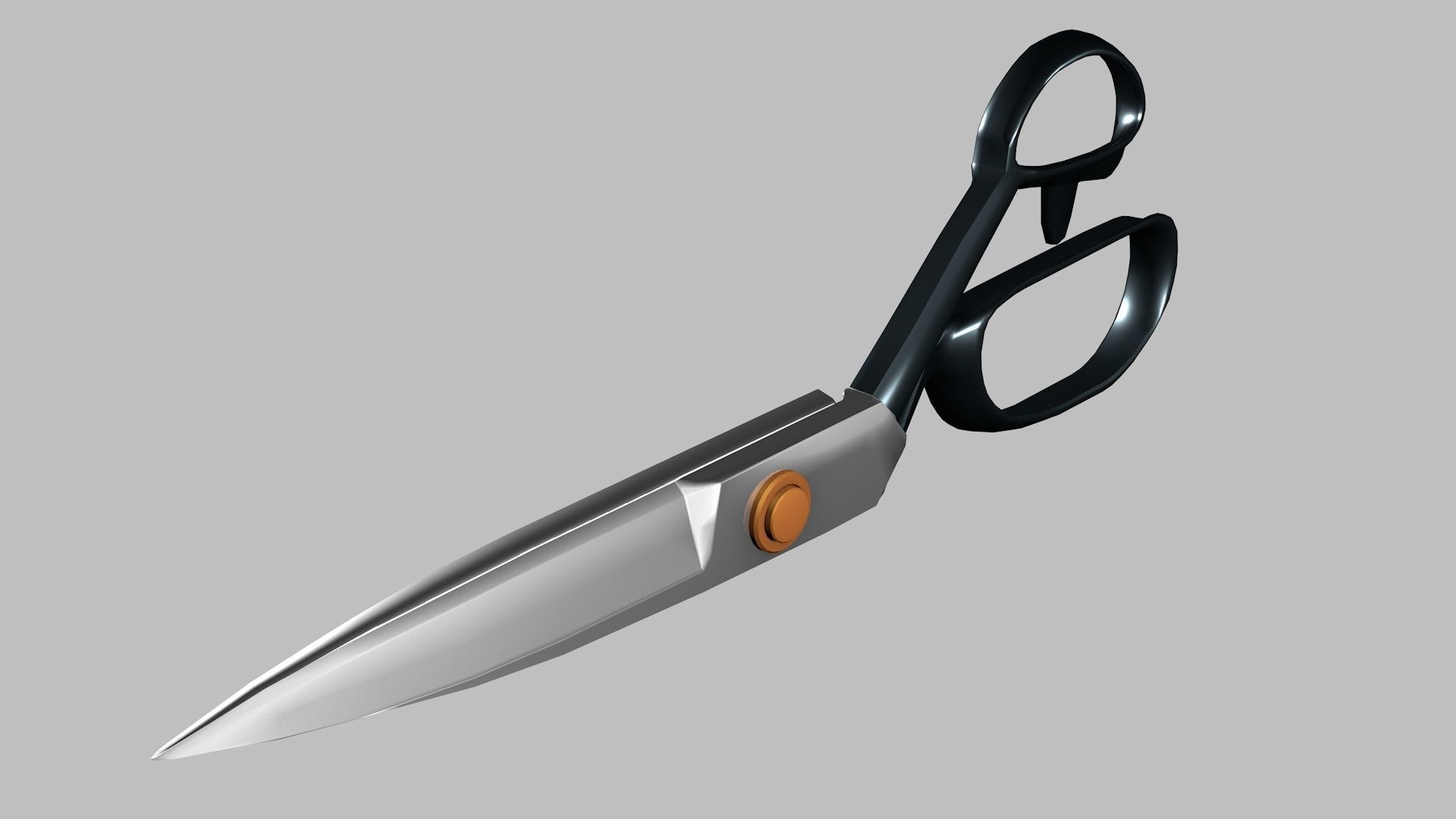 Scissor pair of scissors 3D model_2