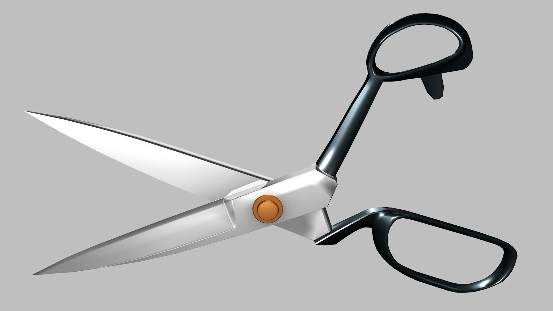 Scissor pair of scissors 3D model_3