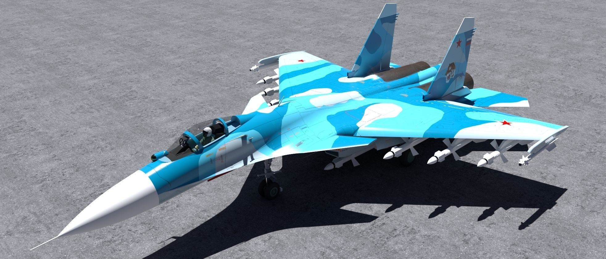 Sukhoi SU-33 3D model_10