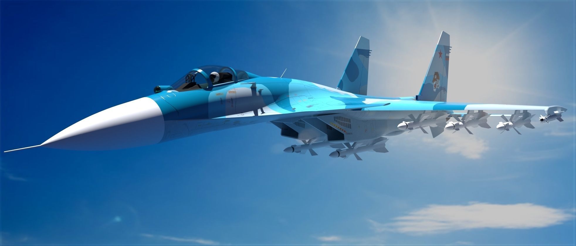 Sukhoi SU-33 3D model_9