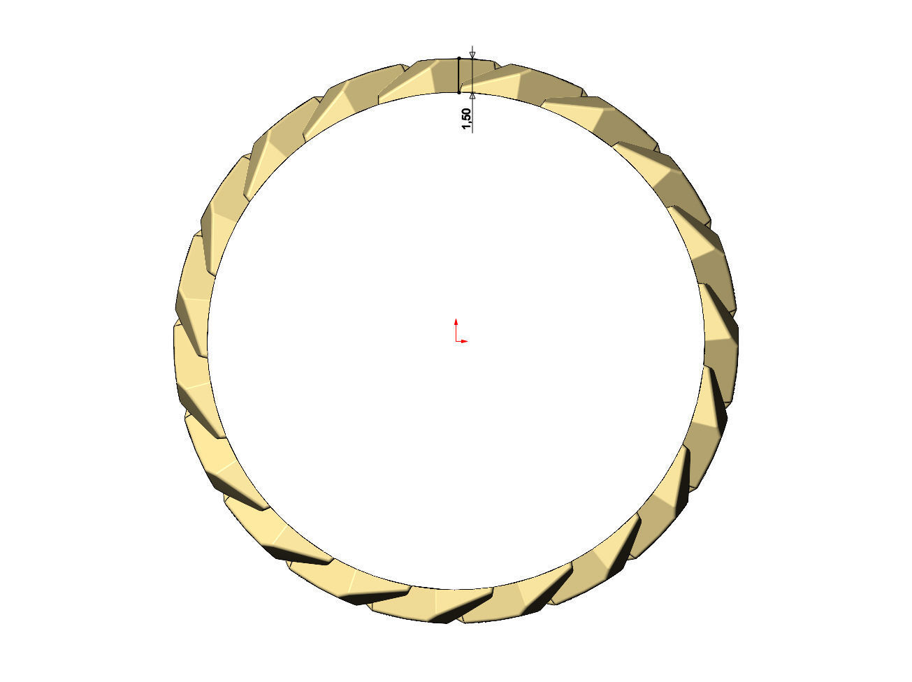 Geometric chain link band US size 5to13 3D print model_7