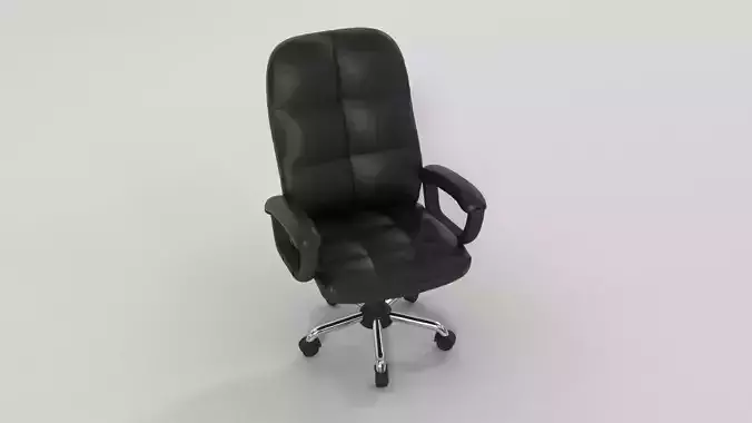 Armchair leather office chair