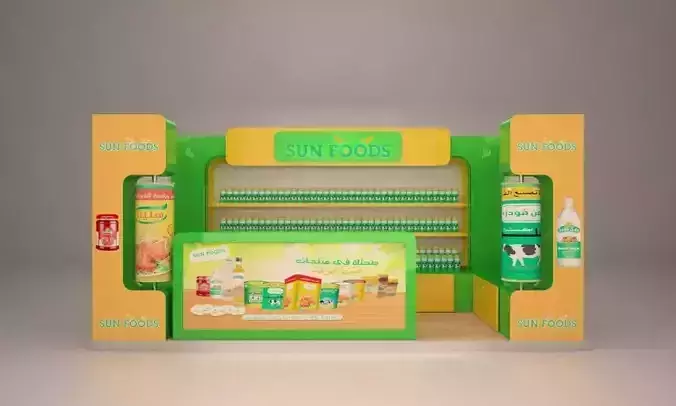 exhibition-stand-booth display stand for cosmetics