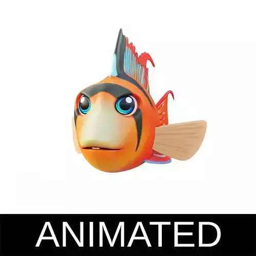 Bolivian Butterfly Fish Cartoon Animated