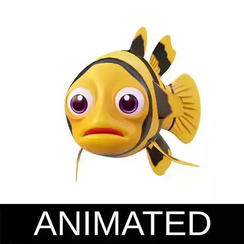 Bumblebee Goby Fish Cartoon Animated