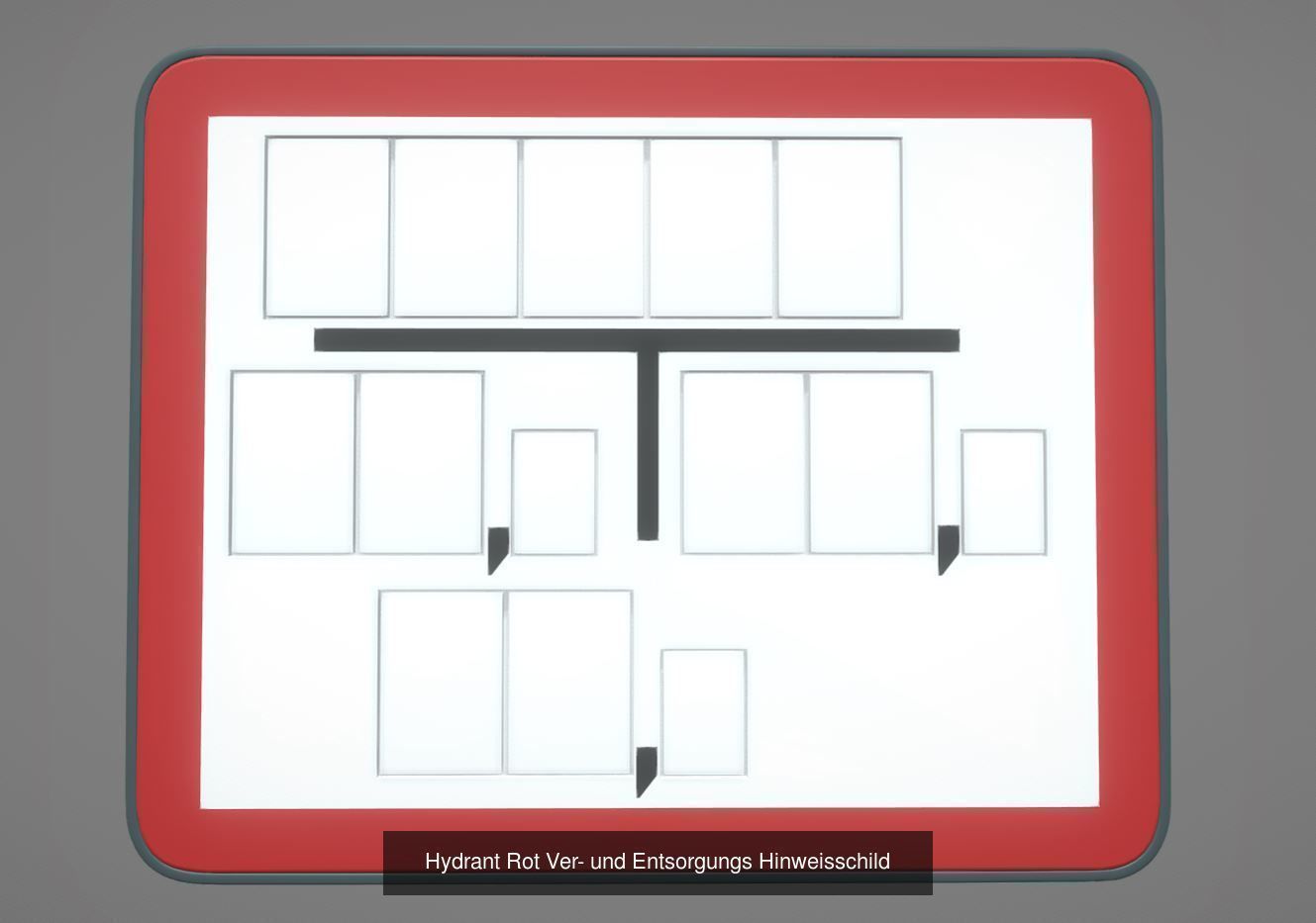Alle Ver- und Entsorgungs Hinweisschilder 3D Model Collection_17