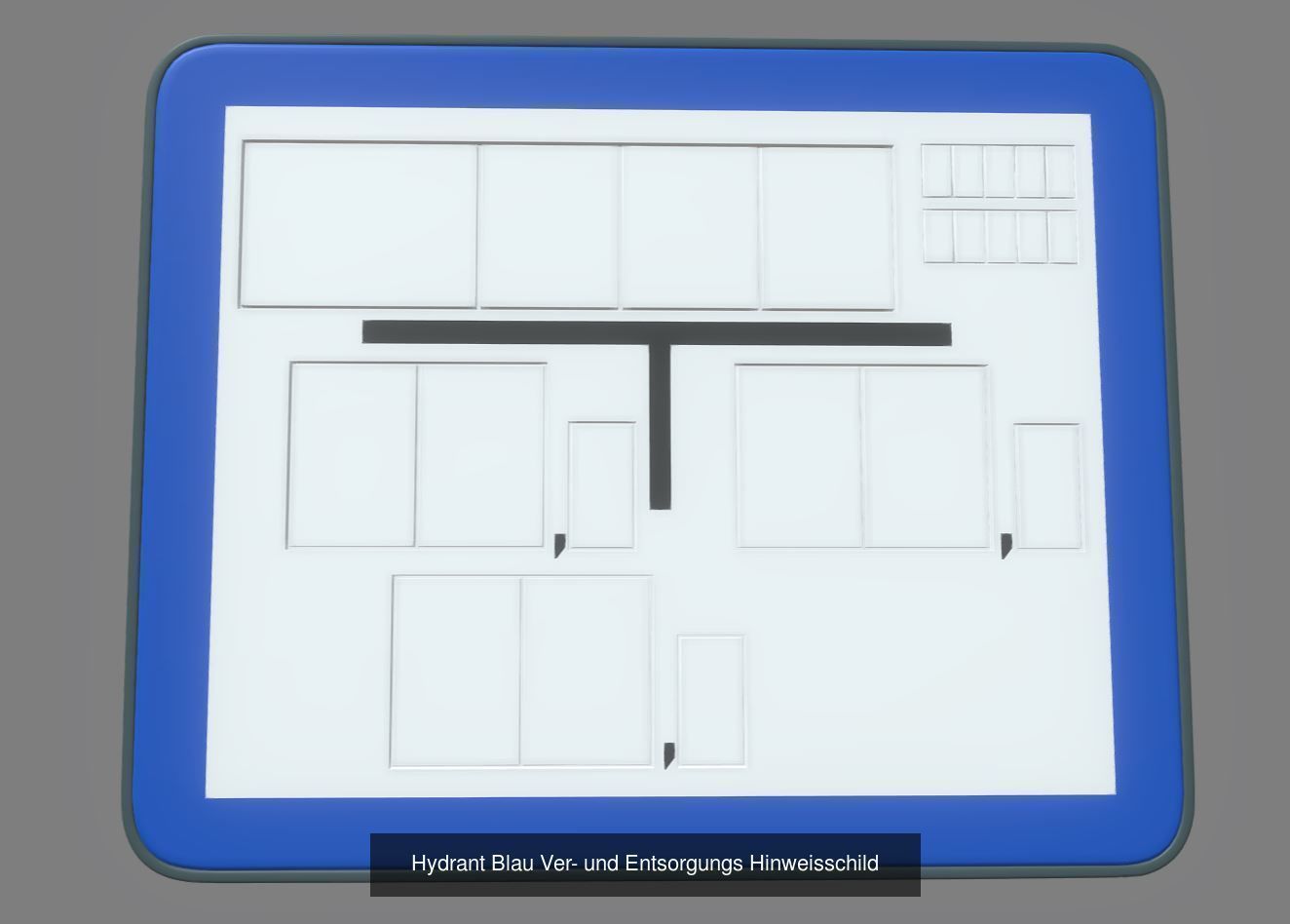 Alle Ver- und Entsorgungs Hinweisschilder 3D Model Collection_19