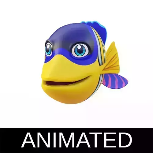 Angelfish Cartoon Animated