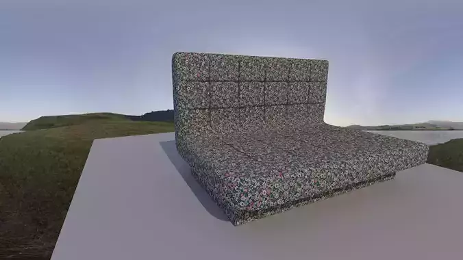 floral sofa