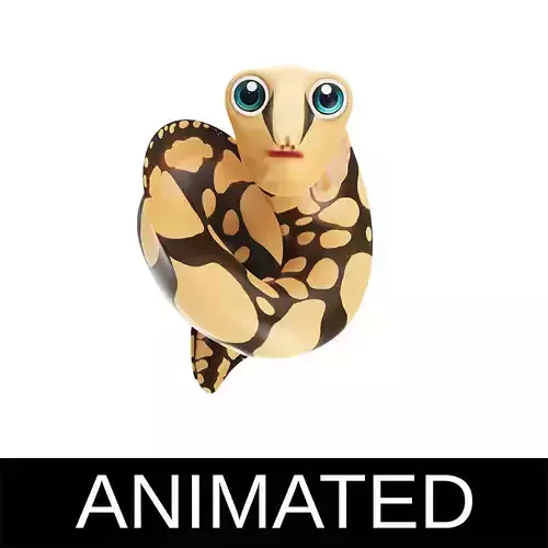 Tire Track Eel Fish Cartoon Animated