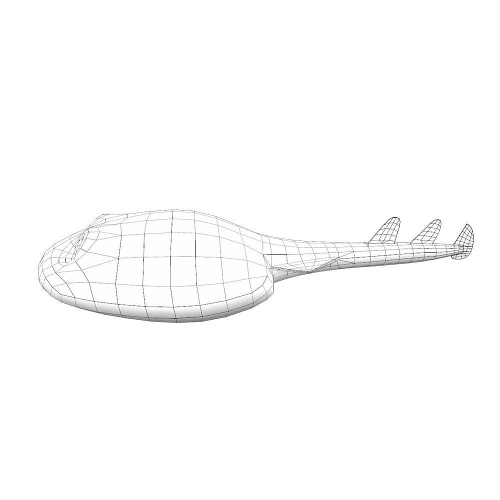 Nacrine Bancrofti Animated Fish  Low-poly 3D model_3