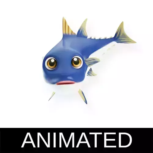 Thunnus Obesus Fish Animated  