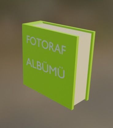 BOOK-KITAP set of books on shelf 3D model_5
