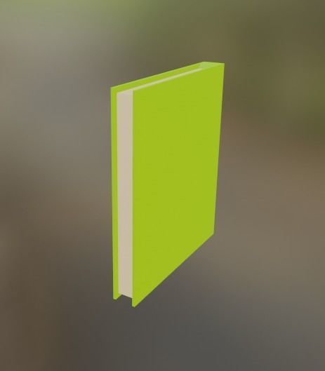 BOOK-KITAP set of books on shelf 3D model_7