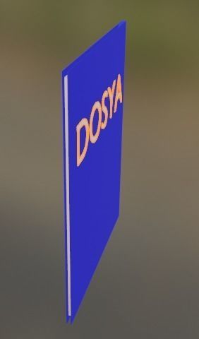 BOOK-KITAP set of books on shelf 3D model_6