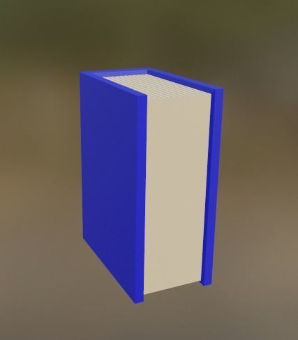 BOOK-KITAP set of books on shelf 3D model_8