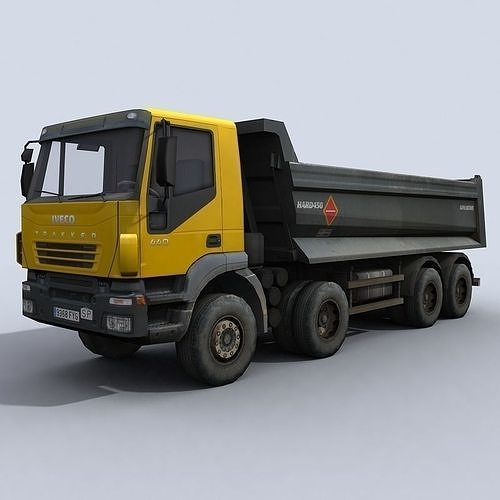 Dump Truck Low-poly 3D model