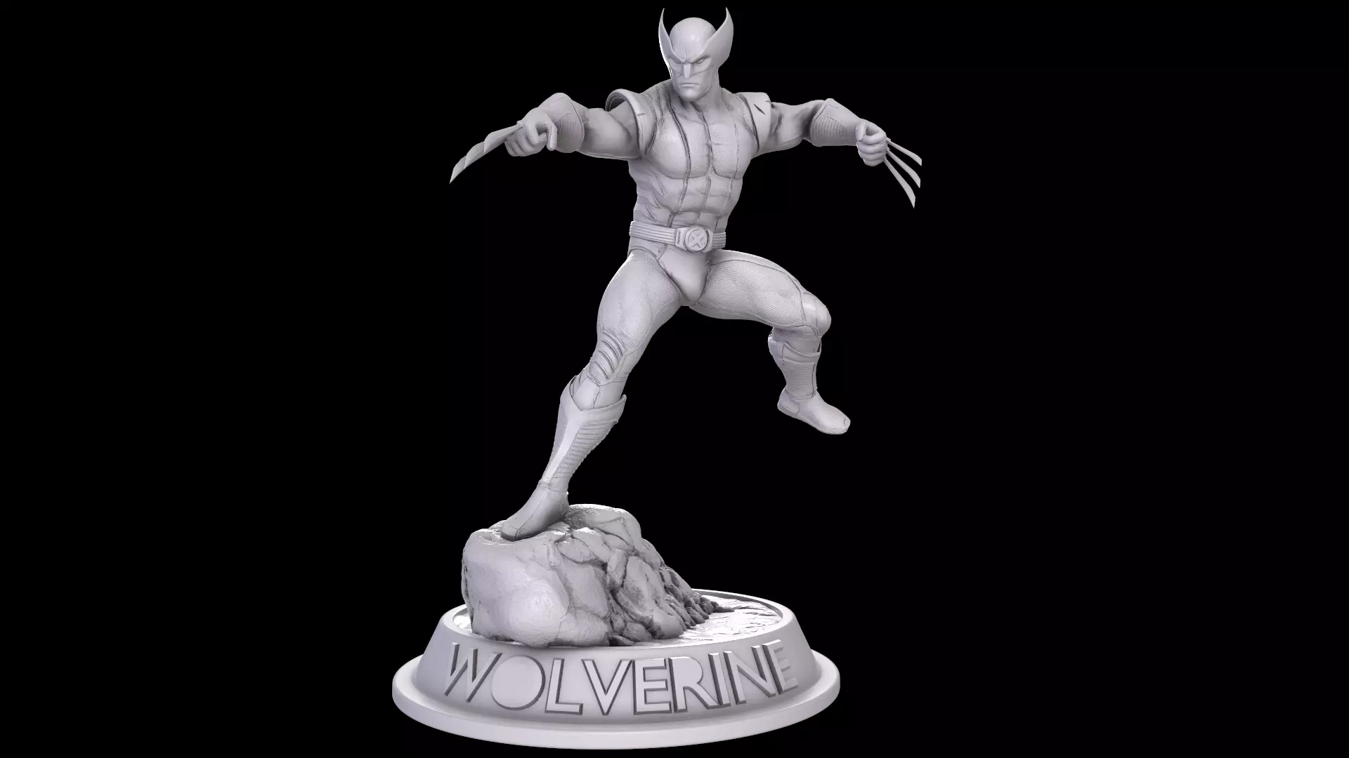 Wolverine bust stl 3d printing 3D print model