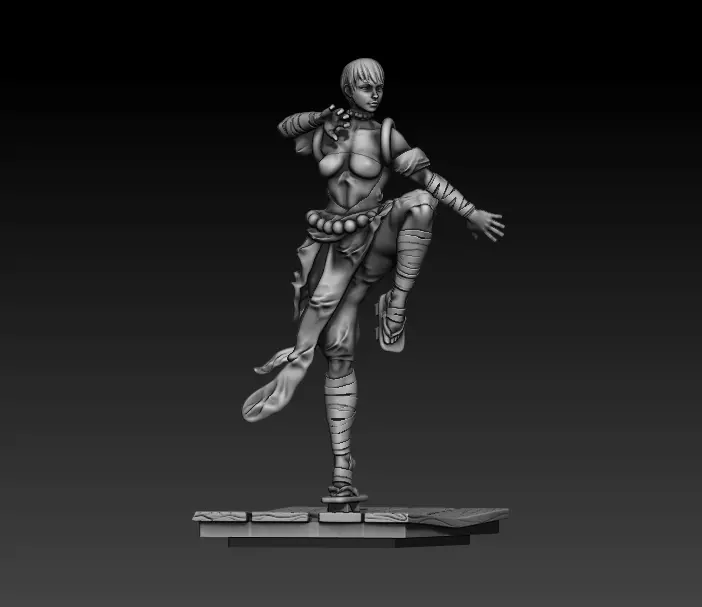 monk tabletop model 3D print model_0