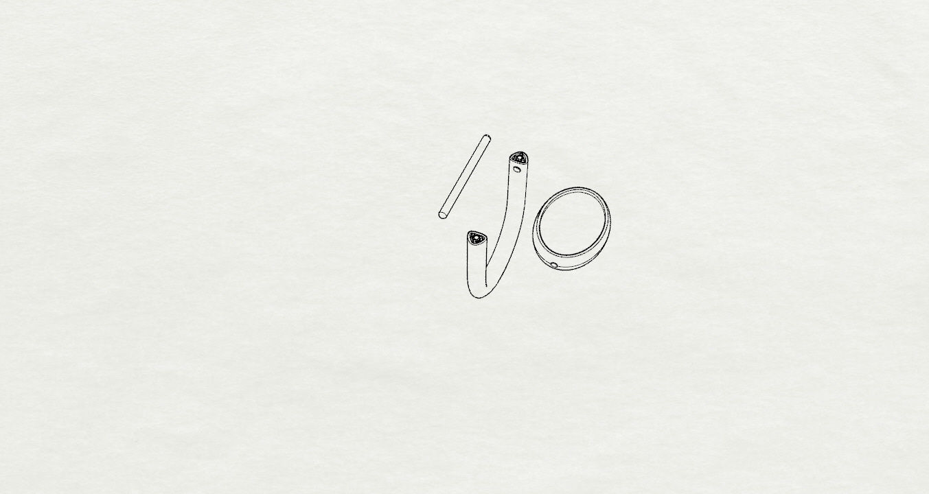 Rings ring on piece of paper 3D print model_22