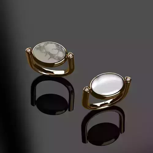 Rings ring on piece of paper