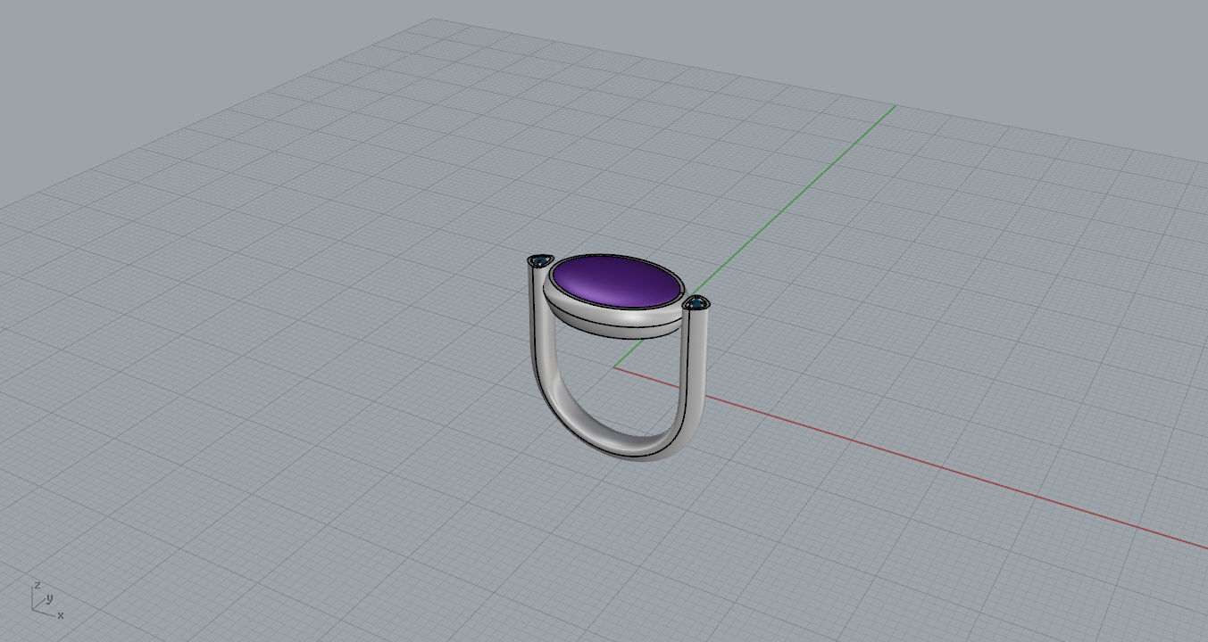 Rings ring on piece of paper 3D print model_12