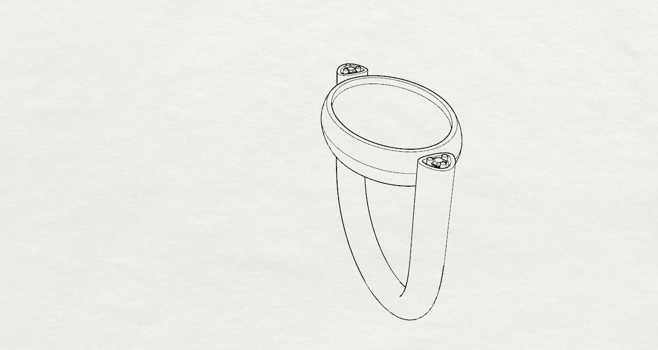 Rings ring on piece of paper 3D print model_20