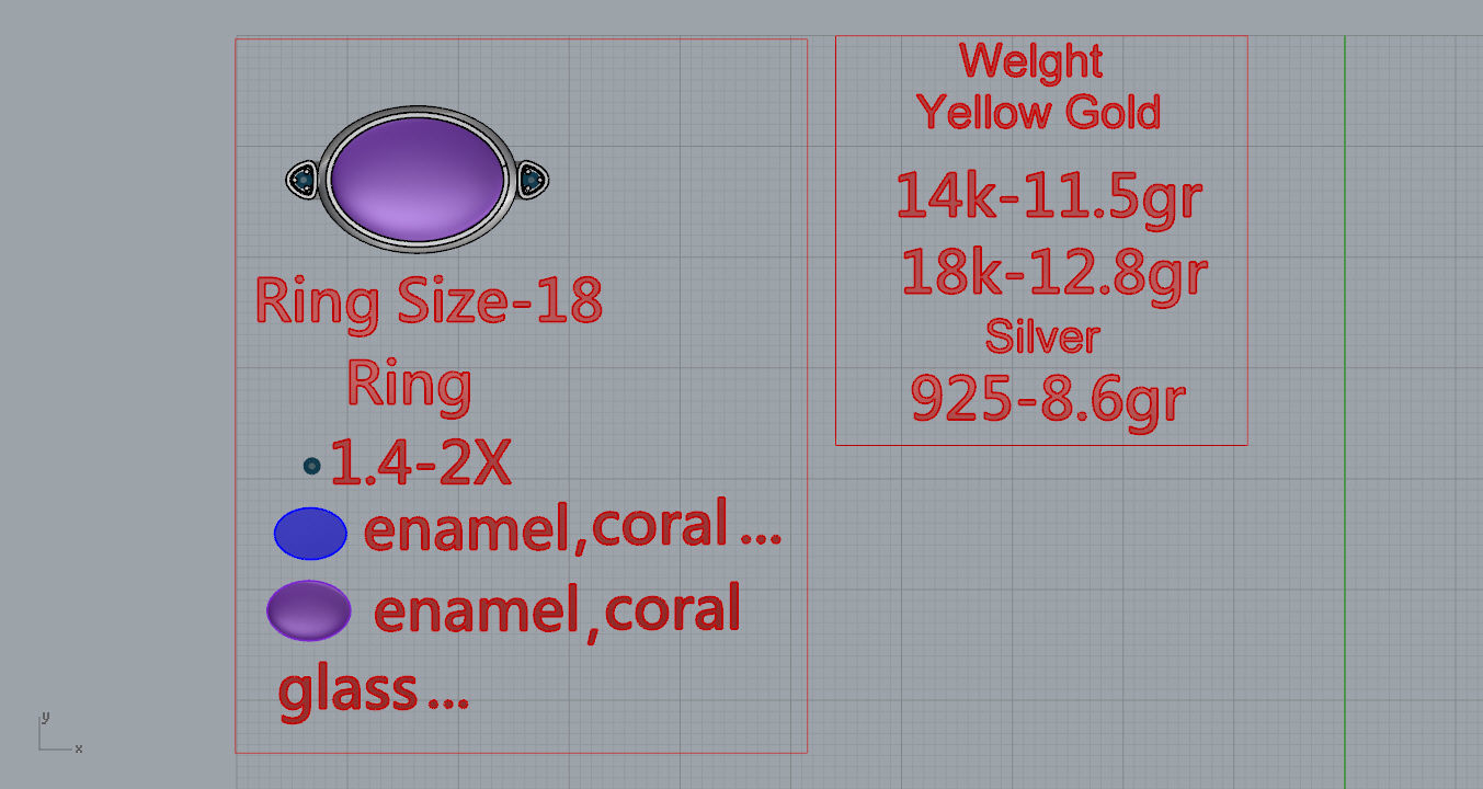 Rings ring on piece of paper 3D print model_10