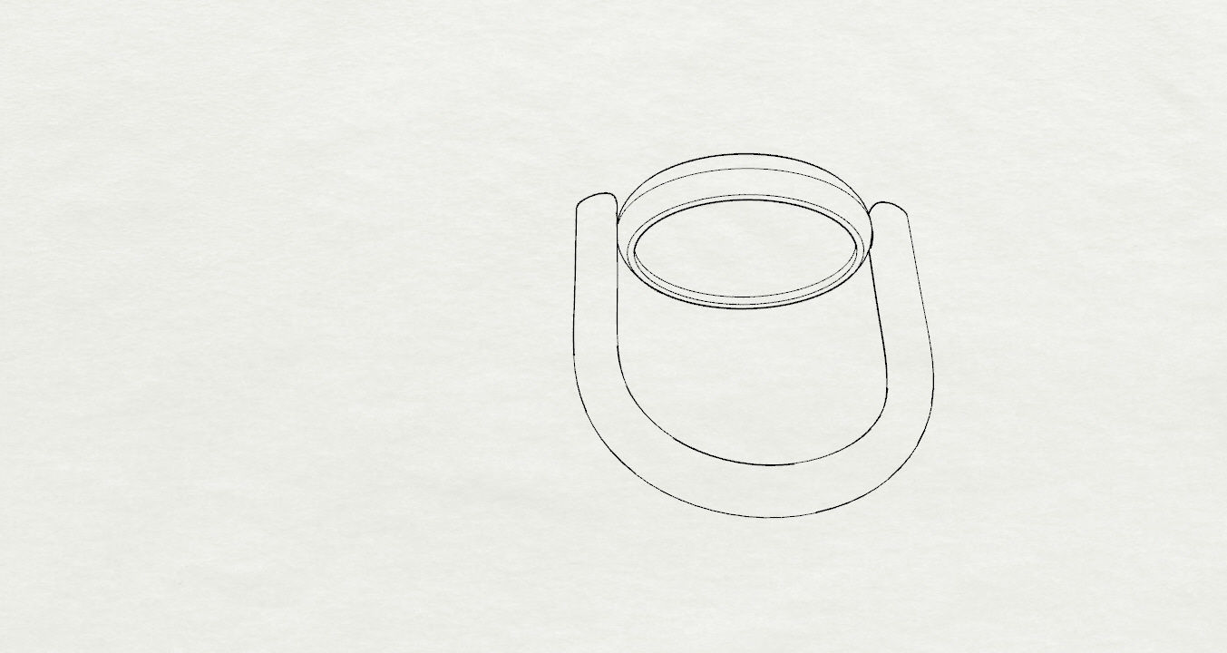 Rings ring on piece of paper 3D print model_19