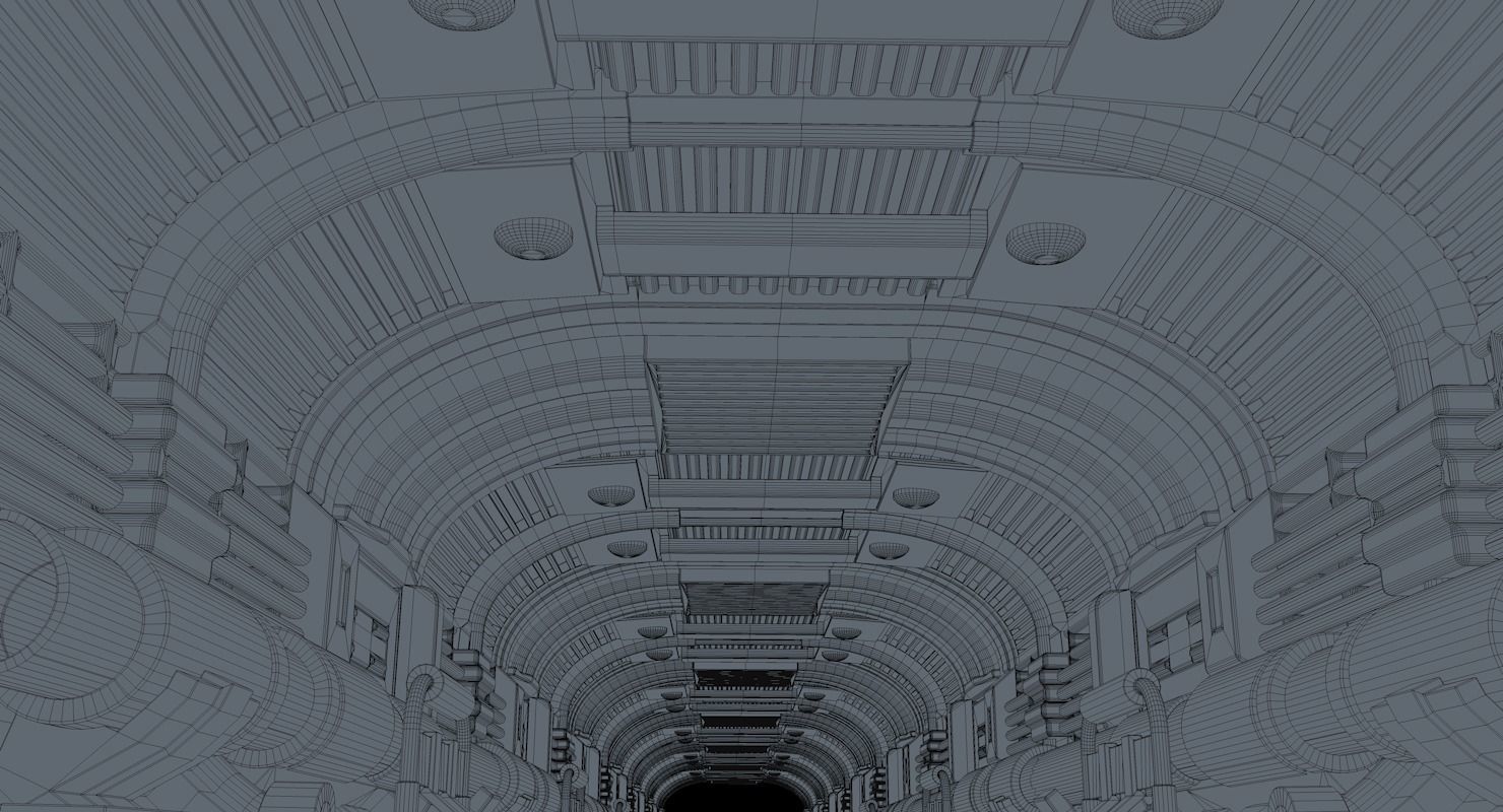 Sci Fi Tunnel 3D model_11