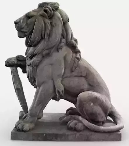 Lion Statue Sitting