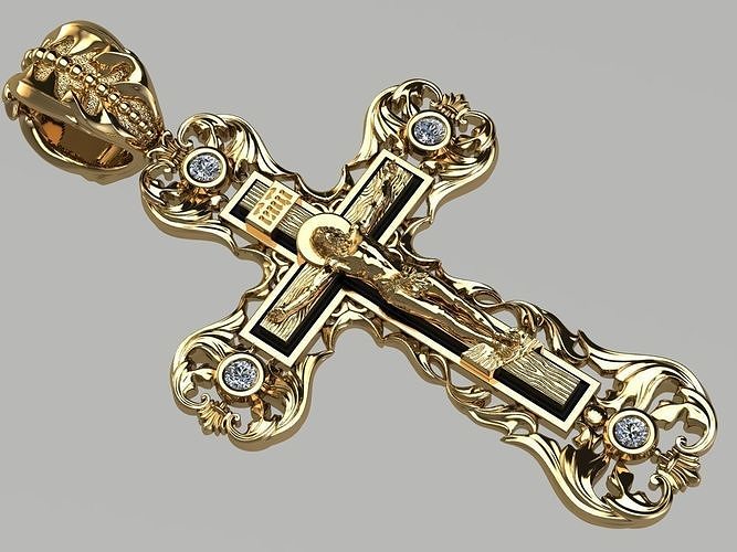 Jesus cross v2 3D print model