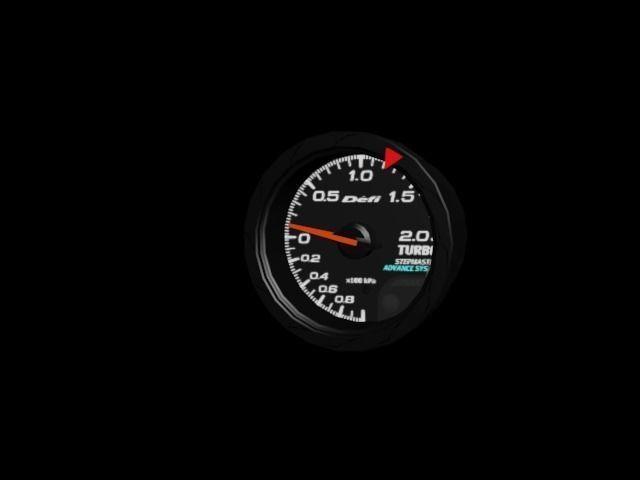 Defi CR Boost Gauge Low-poly 3D model_3