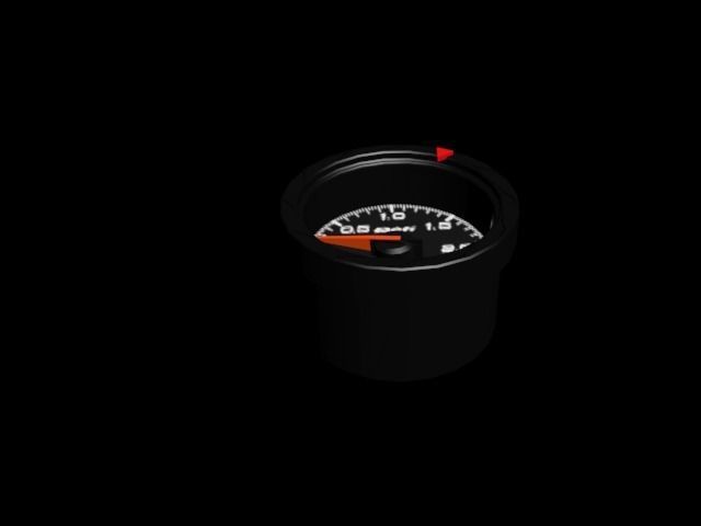 Defi CR Boost Gauge Low-poly 3D model_4