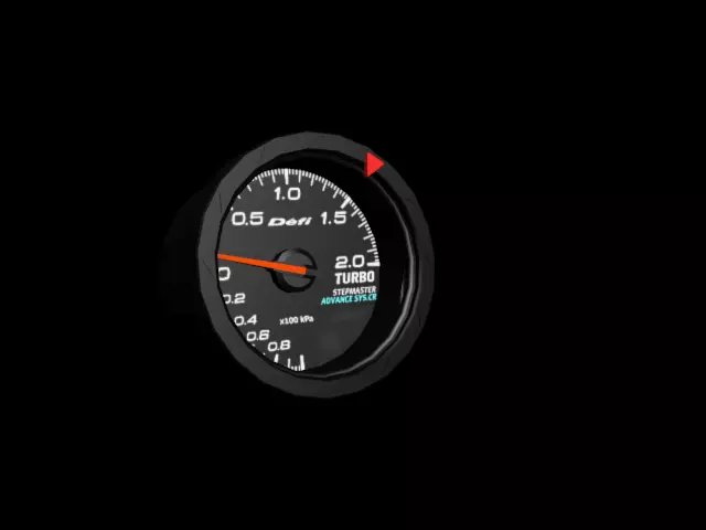 Defi CR Boost Gauge Low-poly 3D model_0