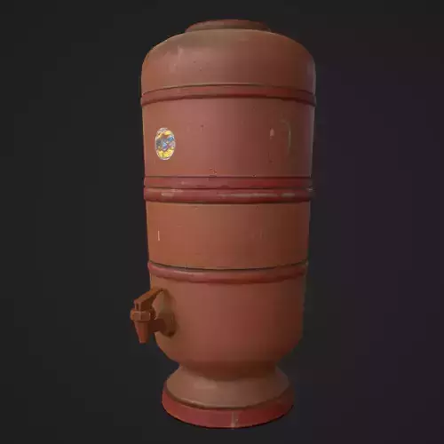 Brazilian Clay filter - PBR Asset Low-poly 3D model